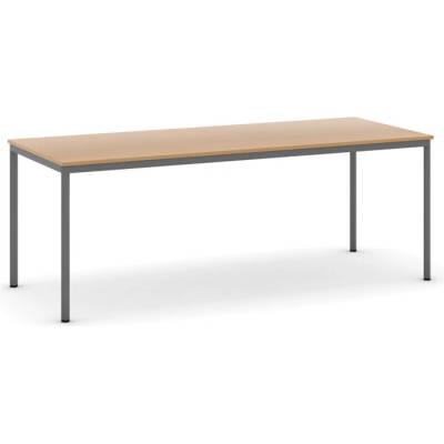 B2B Partner 200 x 80 cm tmavě šedá podnož buk 555709