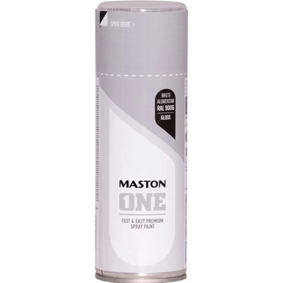 MASTON One - akrylová - RAL 9006 - biely hliník - 400 ml