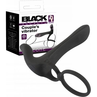 Black Velvets Párový vibrátor rozširujúci penis