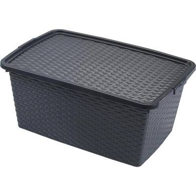 HEIDRUN RATTAN box s vekom, 26 x 59 x 39 cm, 40l, 4512
