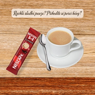 Nescafé 3v1 instantní káva 1 porce 17g
