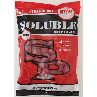 Stég Product Soluble boilies 1 kg 24 mm Strawberry