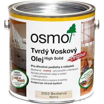 Osmo 3062 Tvrdý voskový olej Original 0,75 l bezbarvá matný – Hledejceny.cz