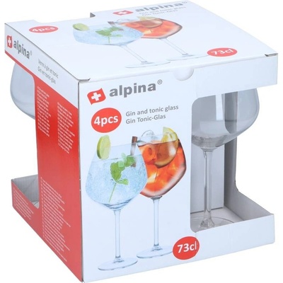 ALPINA Sklenice na koktejly ED 249630 4 x 730 ml