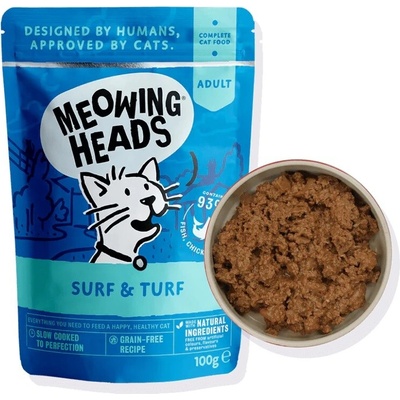 Meowing Heads Supurr Surf & Turf 100 g