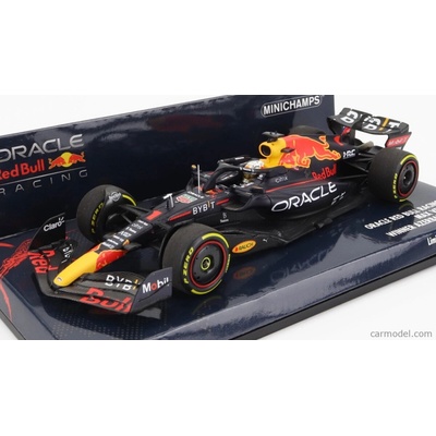 Minichamps Red bull F1 Rb18 Team Oracle Red Bull Racing N 1 Majster sveta Víťaz Azerbajdžan Gp 2022 Max Verstappen Matná modrá žltá červená 1:43