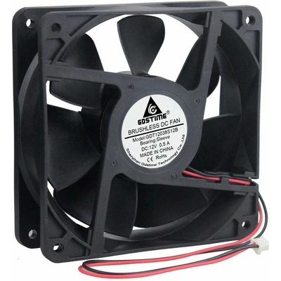 Ventilátor 120x120x38mm, 12V DC, XH2.54 - 2pin
