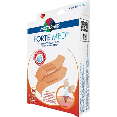 FORTE MED Náplasti pevné voděodolné 20 ks 2vel.