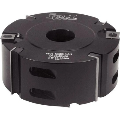 Igm Falcovací fréza 50mm s rovnými zuby - D125x50 d30 Z4 V4 OCEL F608-92530