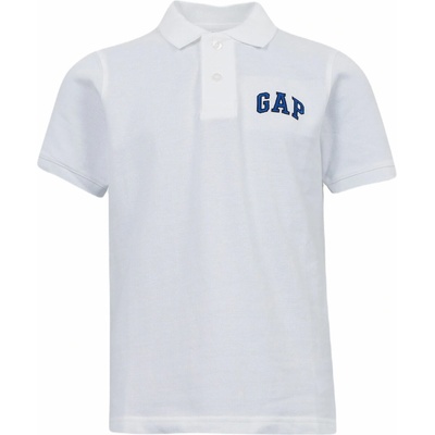 GAP Logo Polo biela tmavo modrá