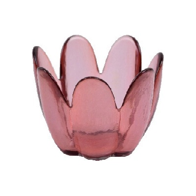 IDEgo Dekor ED Vidrios San Miguel !Recycled Glass! Miska z recyklovaného skla Brotes růžová 9 cm