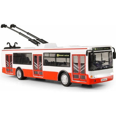 Rappa Trolejbus hlásí zastávky česky s funkčními dveřmi