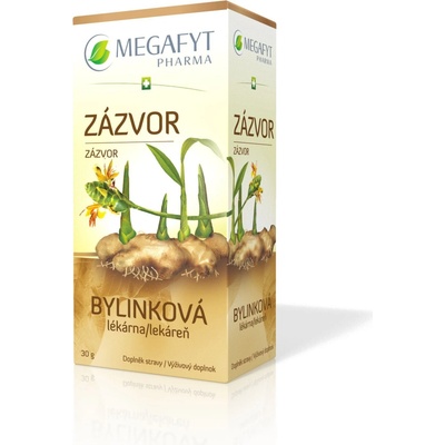 MEGAFYT Bylinková lekáreň Zázvor porciovaný čaj 20 x 1,5 g