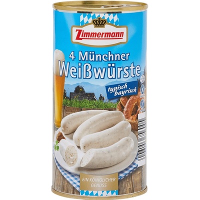 Zimmermann Mnichovská bílá klobása 250 g
