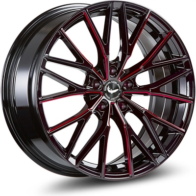 Barracuda Project THREE 8,5x20 5x110 ET30 gloss black flash red