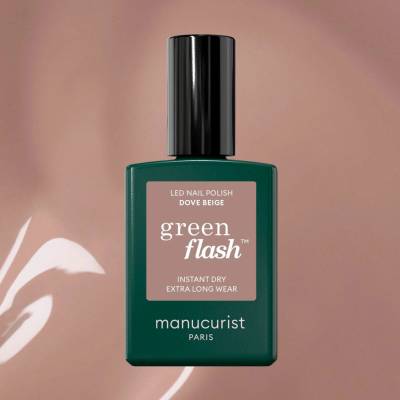 Manucurist Green Flash LED gel lak na nehty - Dove Beige (15 ml)