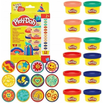 PLAY-DOH Hasbro Modelína baby barevná set 12 kelímků 340g