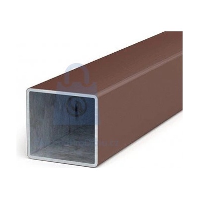 Sloupek plotový z jeklu 60 x 60 mm, ZN + PVC 60 x 60 x 1,5, délka = 1,6 m, zelený, balení 1 ks