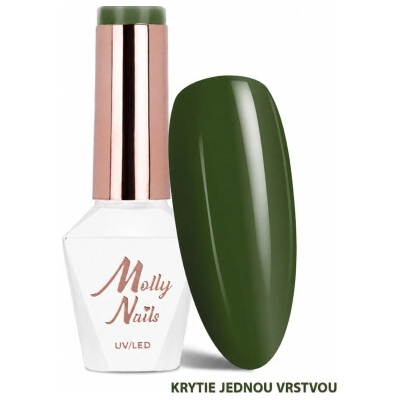 Molly Nails The Trend Edit 304 Evergreentmavozelený gél lak 8 g