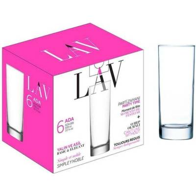 CZ sklen. SUDE v.14cm long drink 6 x 315 ml