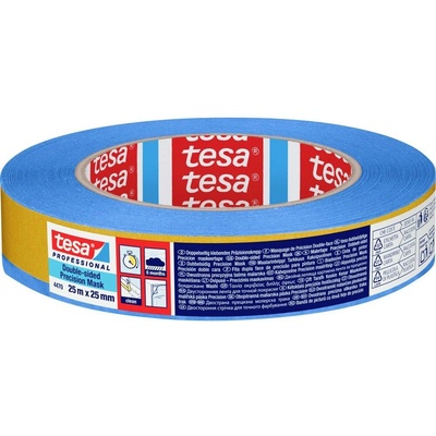 Tesa Professional Obojstranná lepiaca páska 25 m x 25 mm modrá