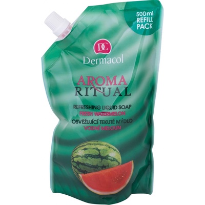 Dermacol Aroma Ritual Vodní meloun Osvěžující mýdlo na ruce náhradní náplň 500 ml