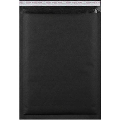 Barevné kraftové bublinkové obálky - 450 x 320 mm (C3) - Černá
