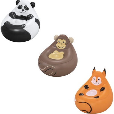 Bestway Nafukovací křeslo Útulná zvířátka, assort, liška, panda, opice – Hledejceny.cz