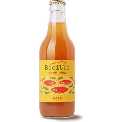 Bacilli fermentovaná limonáda kombucha Maté 330 ml
