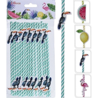 Z TRADE Brčka Párty papír 150 x 260 mm 16 ks mix