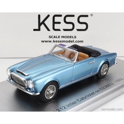 KESS MODEL FERRARI 212 INTER sn0235EU CABRIOLET OPEN 1952 LIGHT BLUE MET 1:43