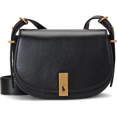 Ralph Lauren kožená kabelka Polo 428891391 čierna