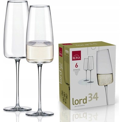 Rona Poháre na sekt LORD 6 x 340 ml