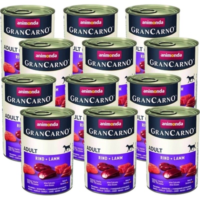 Animonda GranCarno Adult Beef & Lamb 12 x 400 g – Hledejceny.cz