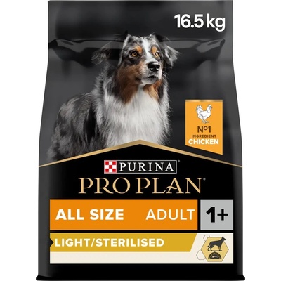 Pro Plan All Sizes Adult Light Sterilised kura 16,5 kg