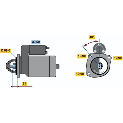 BOSCH STARTER 0 986 012 940