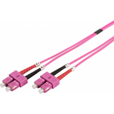 Digitus DK-2522-01 Fiber Optic Patch Cord, SC to SC, Multimode,OM2, 50/125 µ, Duplex, 1m