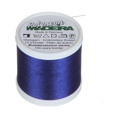 Vyšívací nitě PES Madeira Polyneon (400m) barva 1767 fire blue