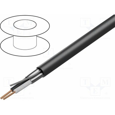 Belden 1032A 0101000 Vodič 1x2x18AWG tienený,fólie Al-PET PVC černá 300V 305m – Hledejceny.cz