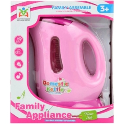 Lamps konvice rychlovarná růžová na baterie 14 x 17 cm