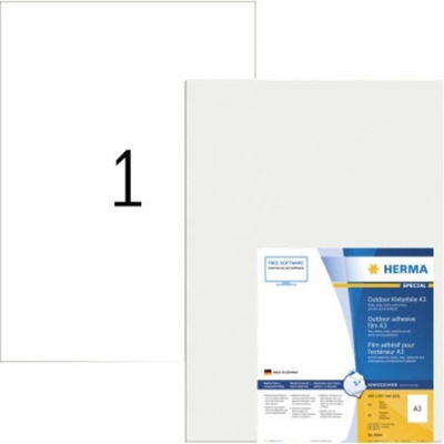 Herma 9544 etikety (A3) 297 x 420 mm fólia, matná biela, 40 ks extra silné