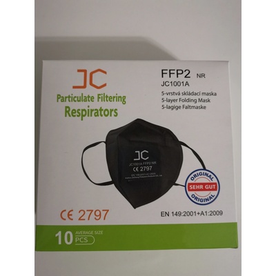 JC respirátor FFP2 černý 1 ks