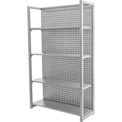 AHProfi Kovový regál s dierovanou doskou, 1200 x 458 x 2000 mm - MTJA1200