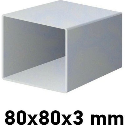 Pozinkovaný jeklový profil 80x80x3mm 6 m (JOKL-80x80x3-ZN-6)