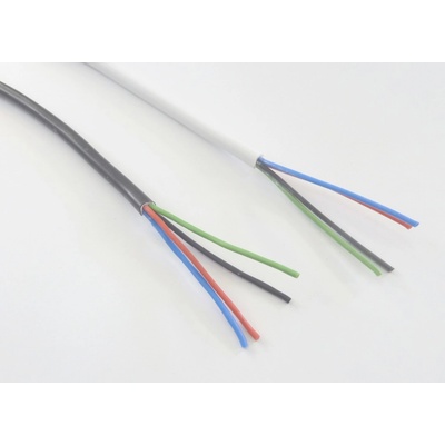 T-Led RGB kulatý 4x0,5mm² černý 1 m