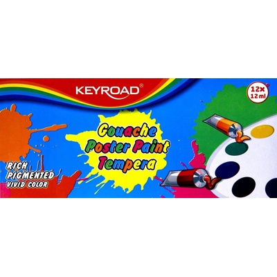 Keyroad temperové farby 12 ks 12 ml
