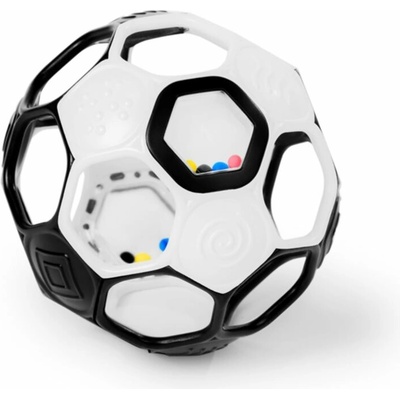 Oball RATTLE GOALS™ 10 cm Black & White 0m+