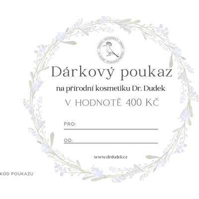 Dr. Dudek Dárkový poukaz 400kč – Hledejceny.cz