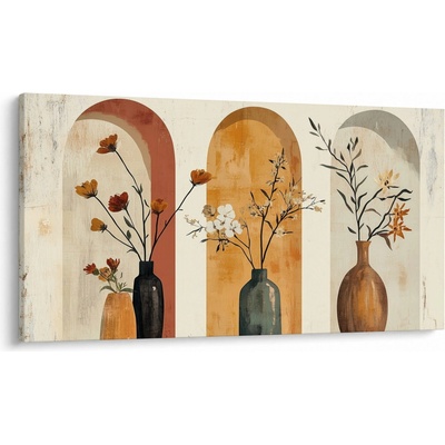 Obraz - Vázy v obloucích, jednodílný 120x70 cm