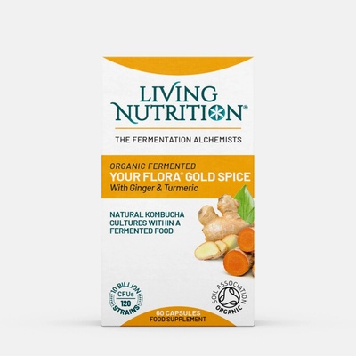 Living Nutrition Fermentovaná synbiotika Goldspice 60 ks